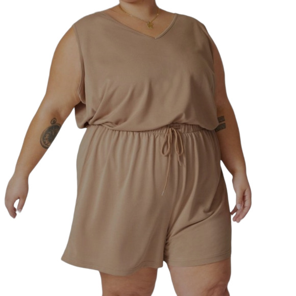 NYDJ New taupe French Terry lounge set size 2x-3x - Picture 1 of 16